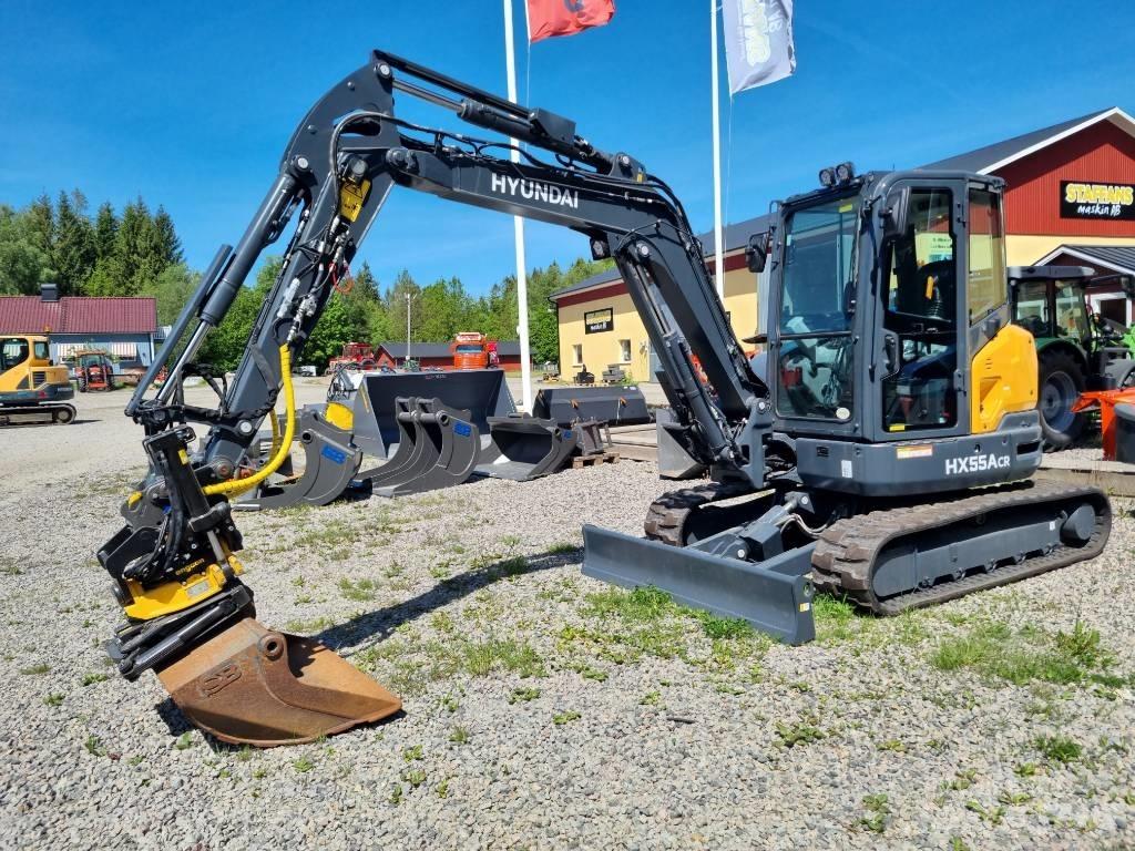 Hyundai HX 55 ACR 小型挖土機/掘鑿機<7t(小型挖掘機)