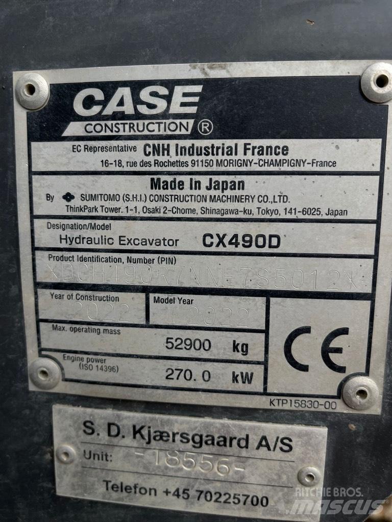 CASE CX 490 D 履帶式 挖土機/掘鑿機/挖掘機