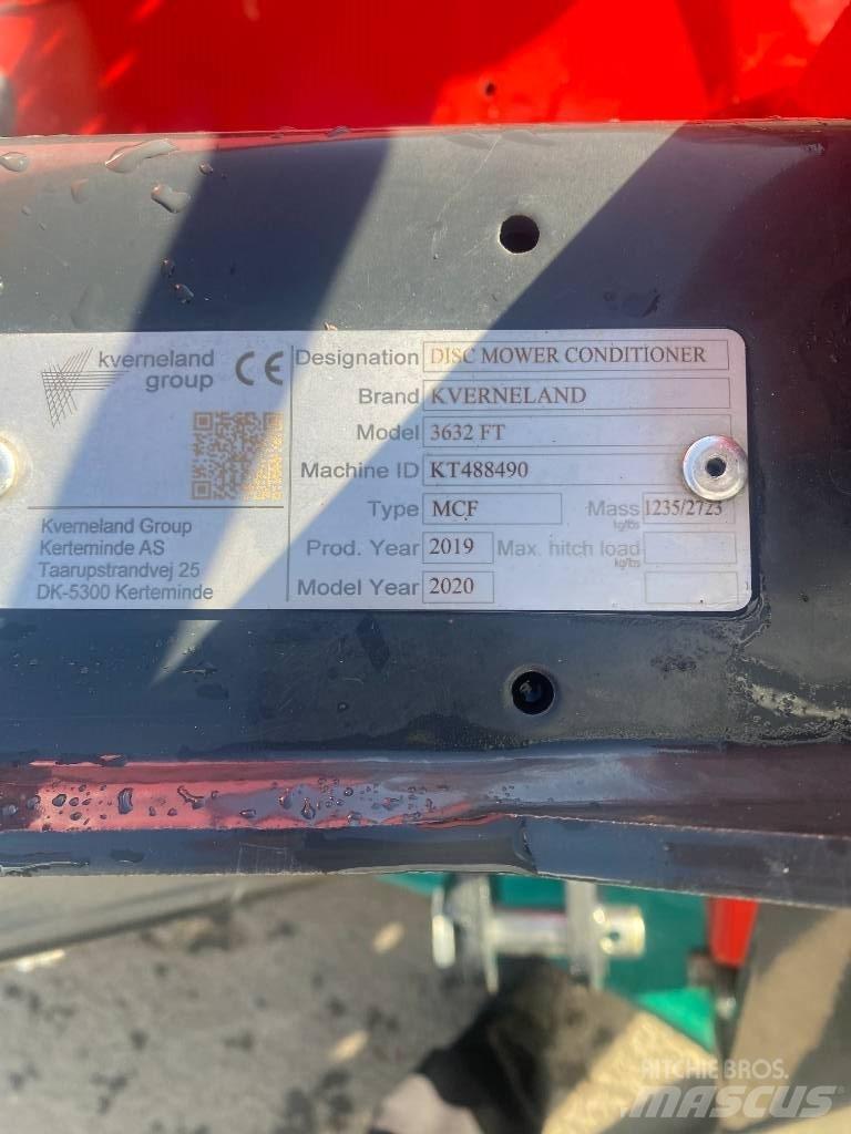Kverneland 3632Ft 割草調節裝置