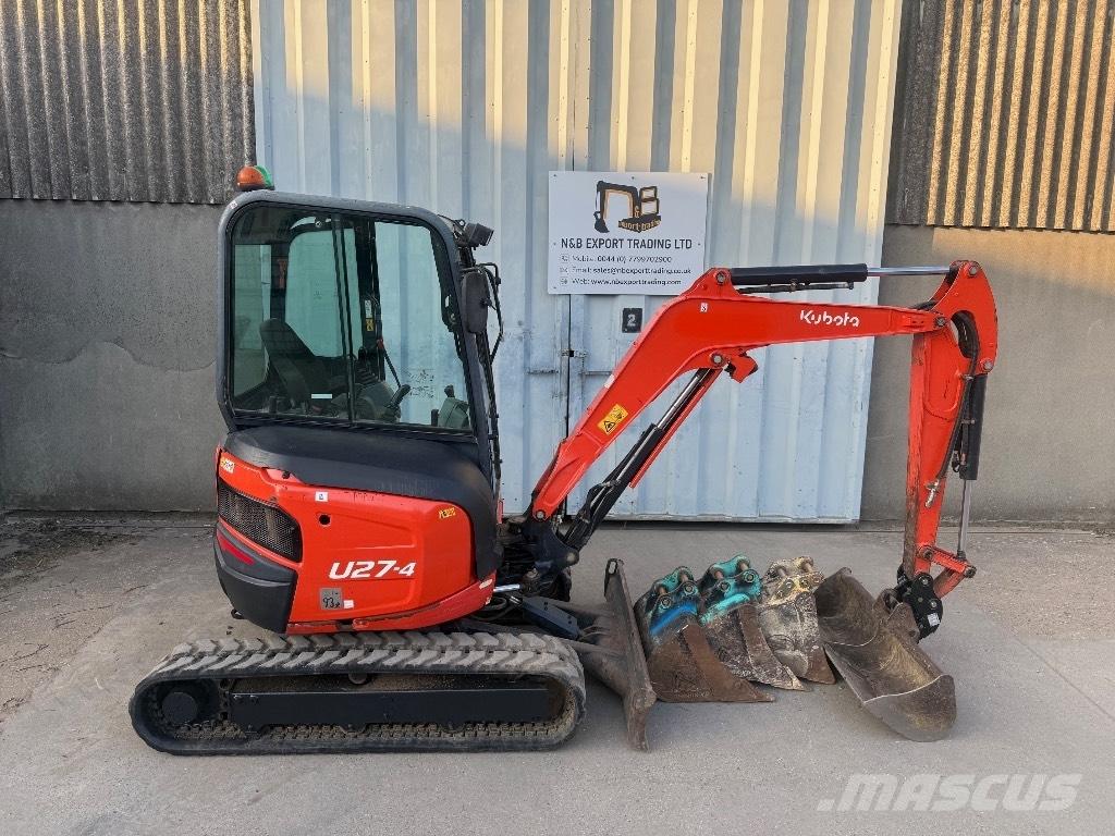 Kubota U 27 小型挖土機/掘鑿機<7t(小型挖掘機)