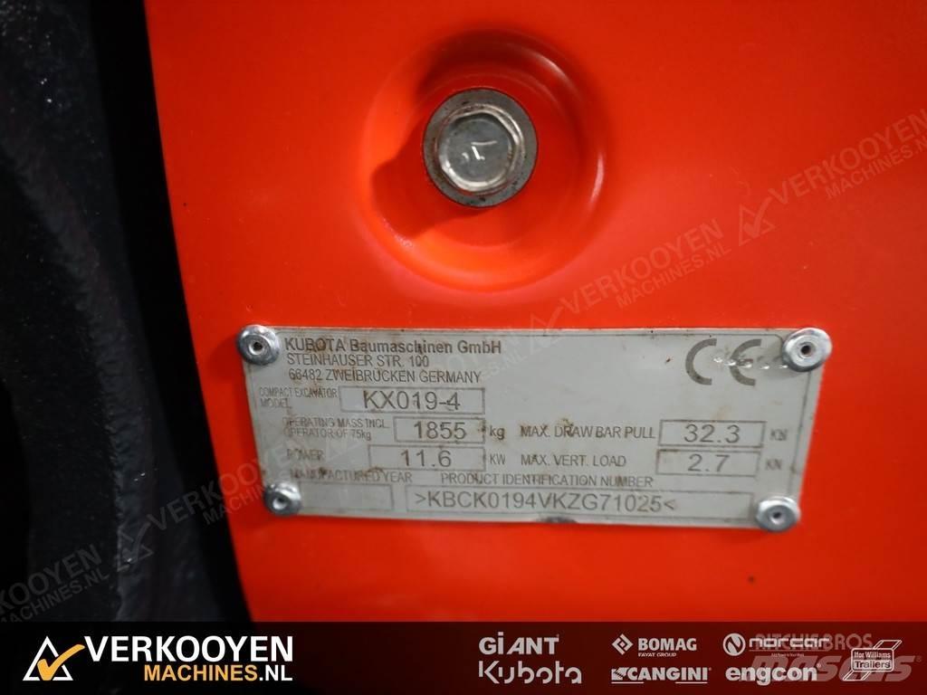 Kubota KX019-4 小型挖土機/掘鑿機<7t(小型挖掘機)