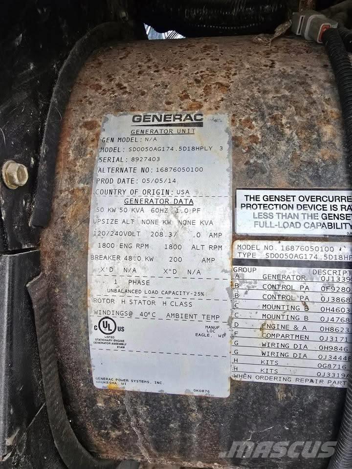 Generac 50 KW 柴油發電機