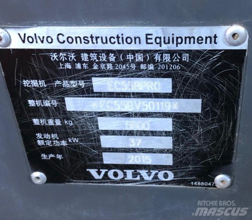 Volvo ECR 55 小型挖土機/掘鑿機<7t(小型挖掘機)