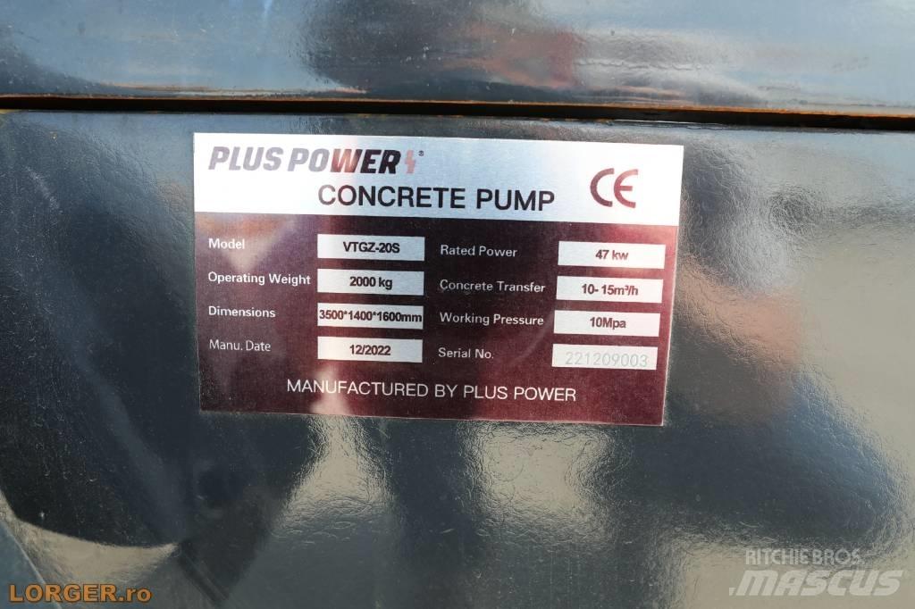 Plus Power VTGZ - 20S 混凝土泵浦