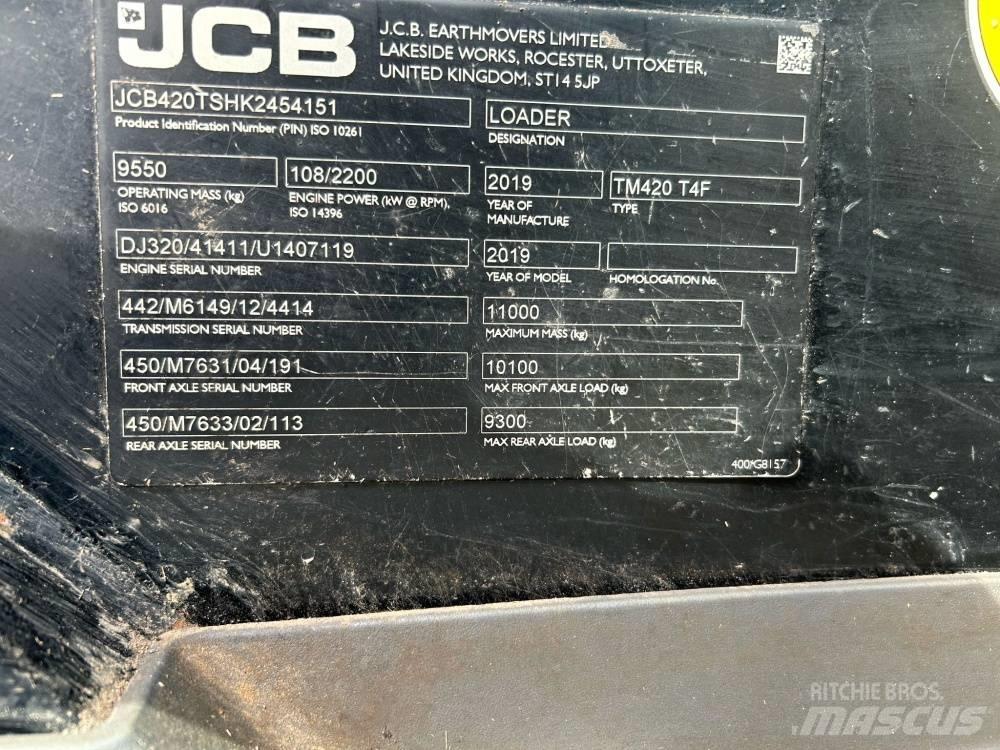 JCB TM 420 農業用伸縮臂裝載機