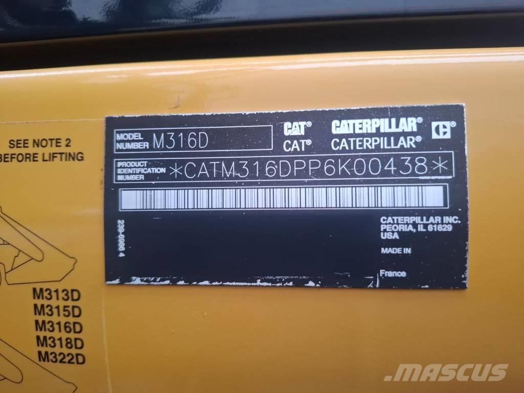 CAT M 316 D 旋轉式挖土機/掘鑿機/挖掘機