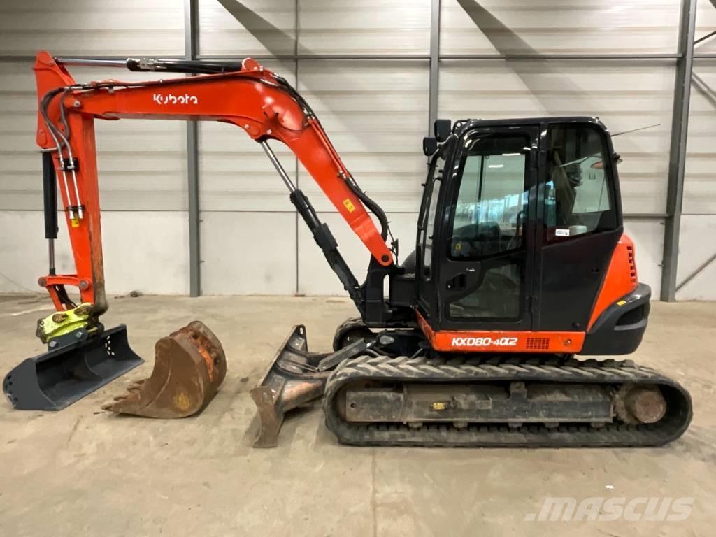 Kubota KX 080-4 A 2 中型挖土機/掘鑿機/挖掘機 7t-12t