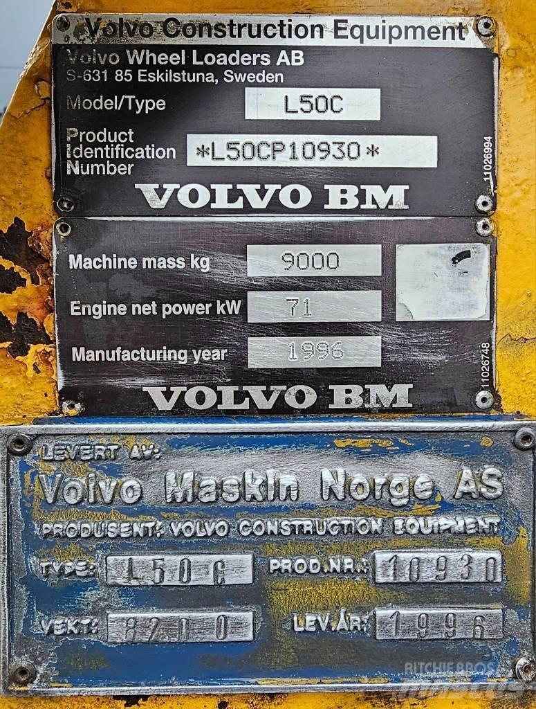 Volvo L 50 C 輪胎式裝載機