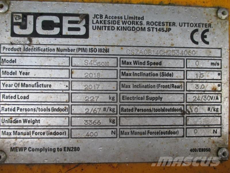 JCB S4550E 剪式升降機