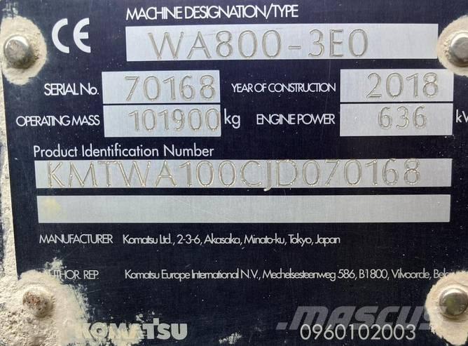 Komatsu WA 800-3 輪胎式裝載機