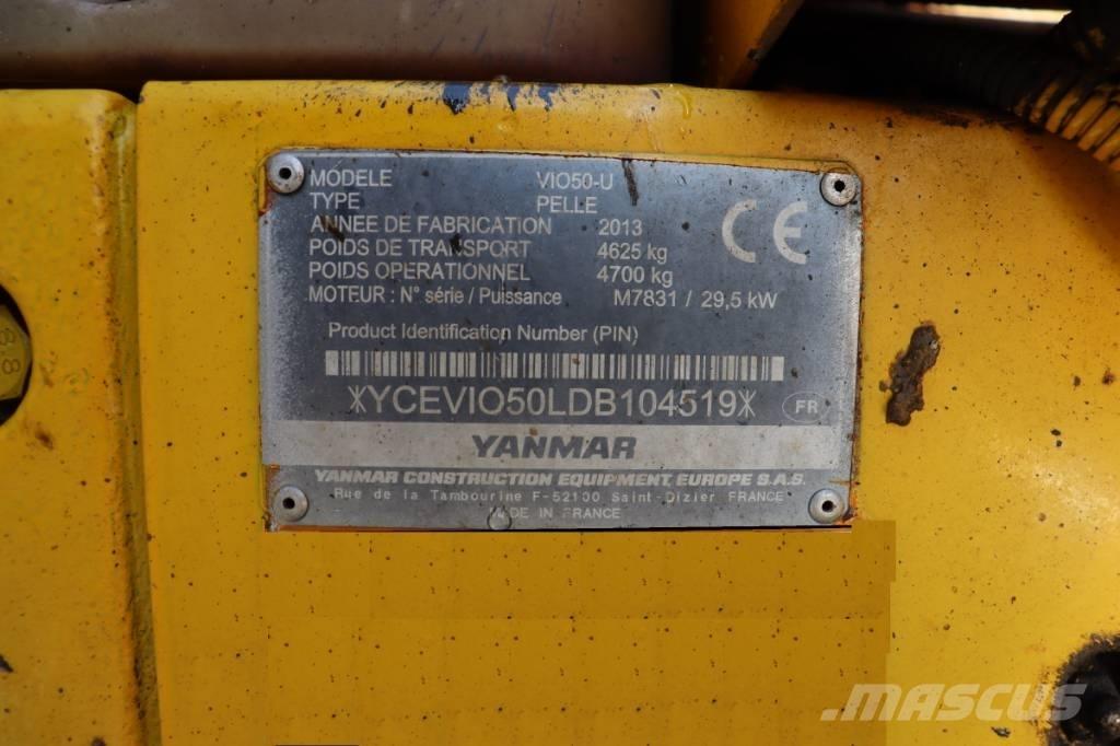 Yanmar Vio 50 U 小型挖土機/掘鑿機<7t(小型挖掘機)