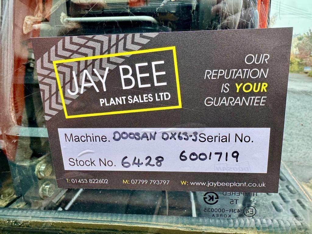 Doosan DX 63 R 小型挖土機/掘鑿機<7t(小型挖掘機)