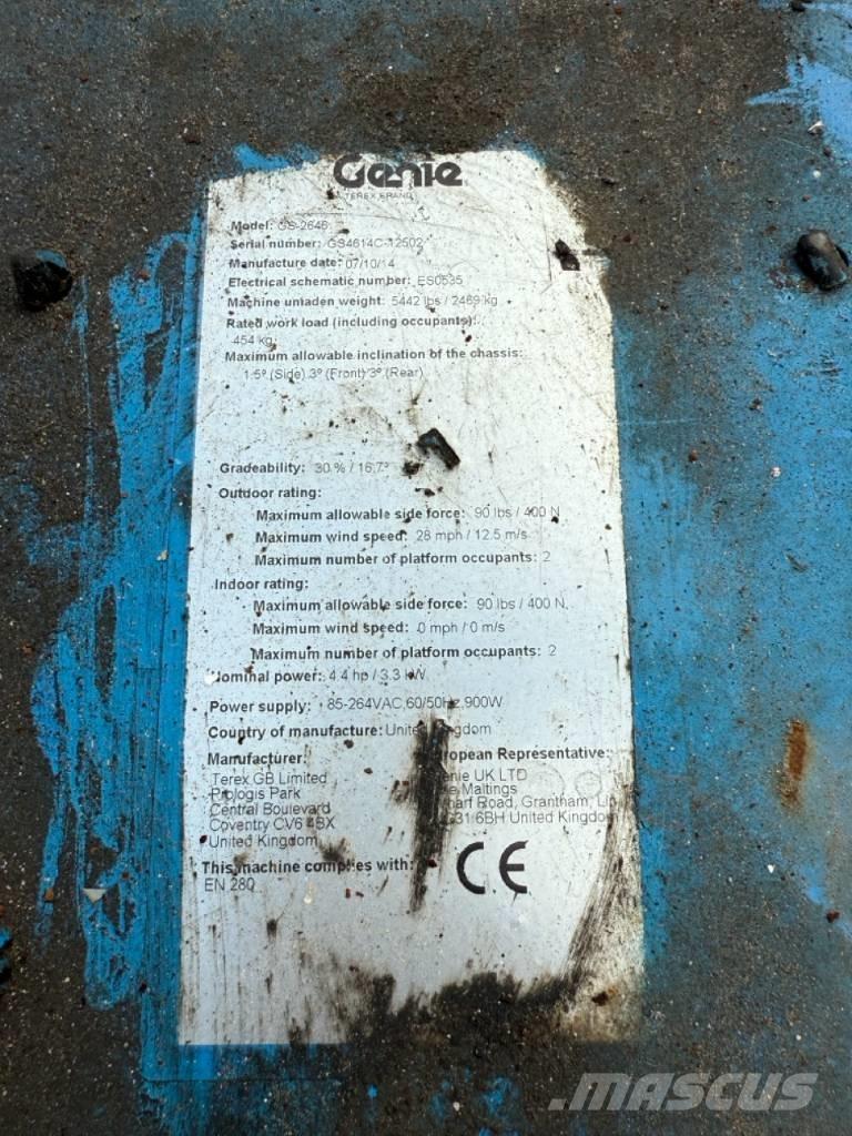 Genie GS2646 剪式升降機
