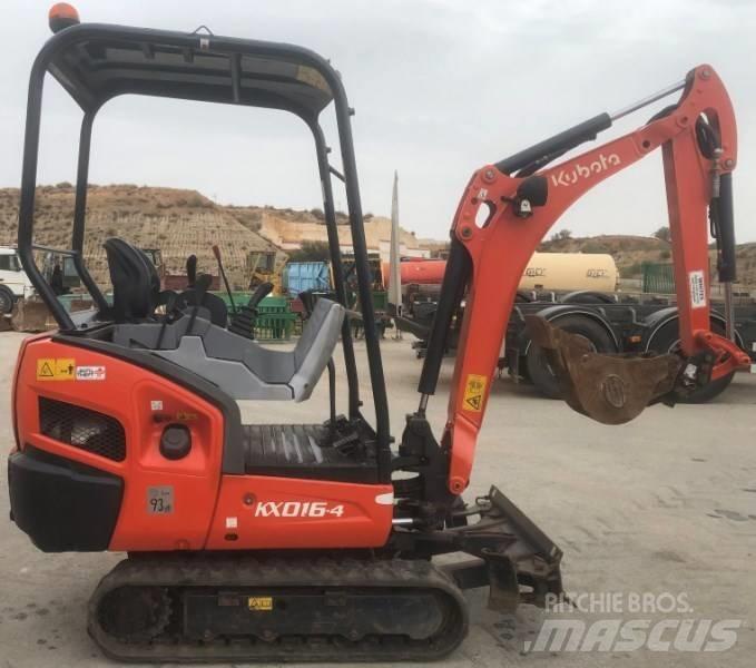 Kubota kx016-4 小型挖土機/掘鑿機<7t(小型挖掘機)