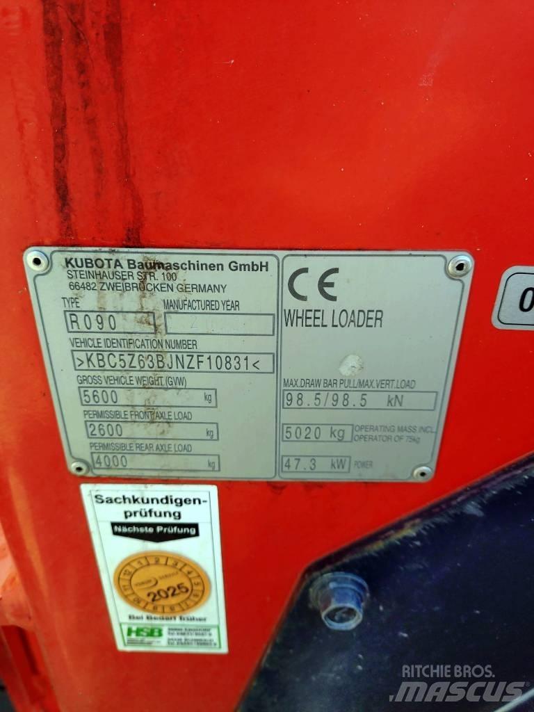 Kubota R 090 輪胎式裝載機