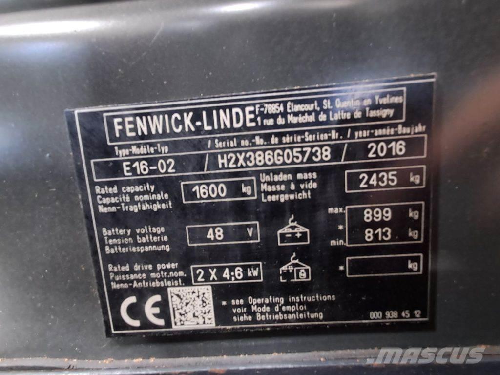 Linde E16-02 電動堆高機