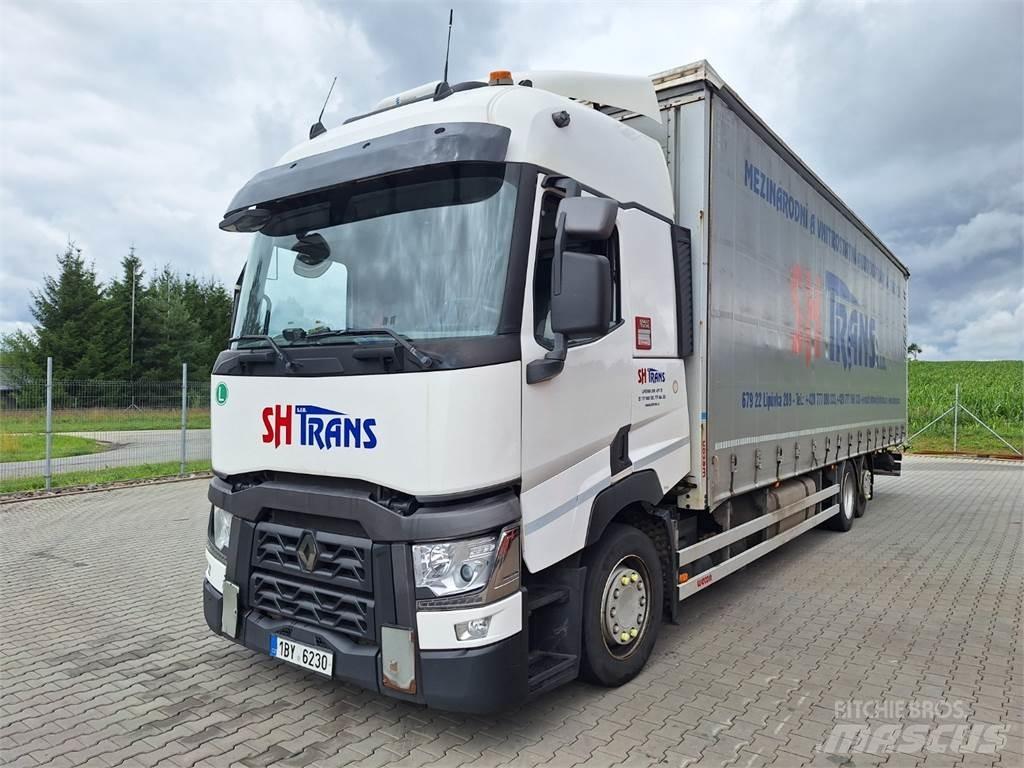 Renault T 430 6X2 平板式/側卸式卡車