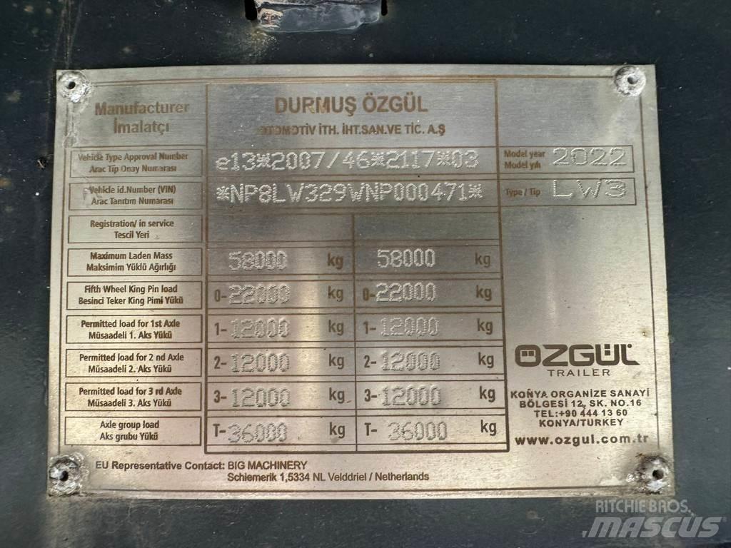 Ozgul LW3 EU 1SS 地架式半拖車