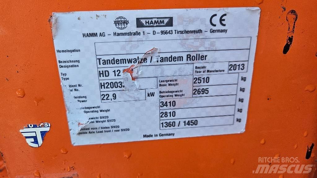 Hamm HD 12 VV 雙輪滾壓機