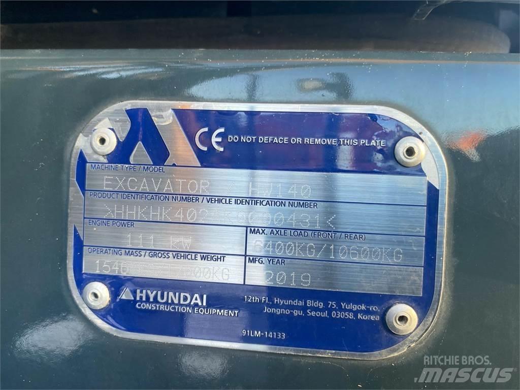 Hyundai HW140 旋轉式挖土機/掘鑿機/挖掘機