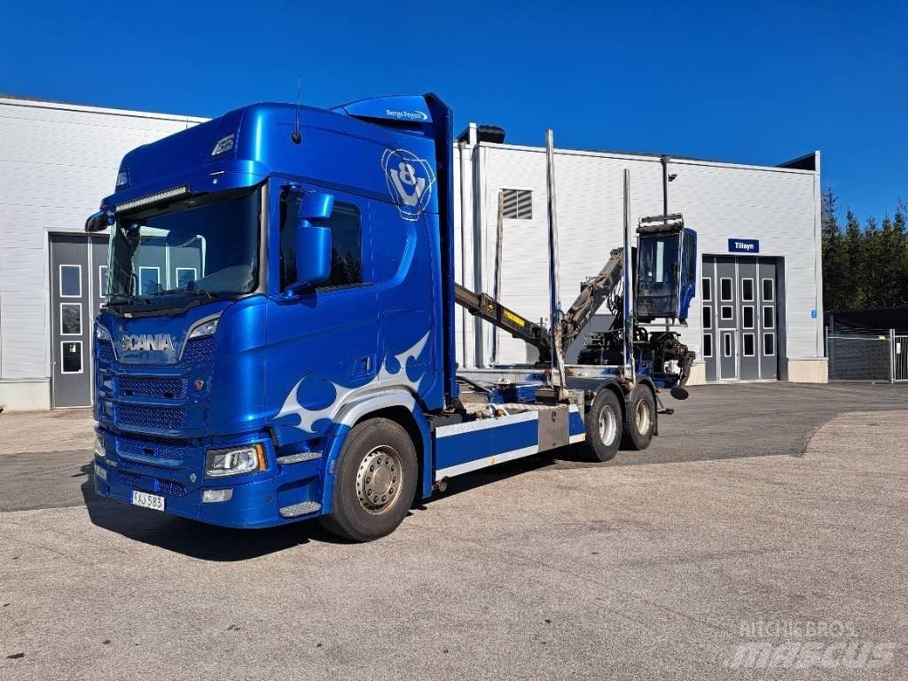 Scania R580B6X4NB 木材貨車