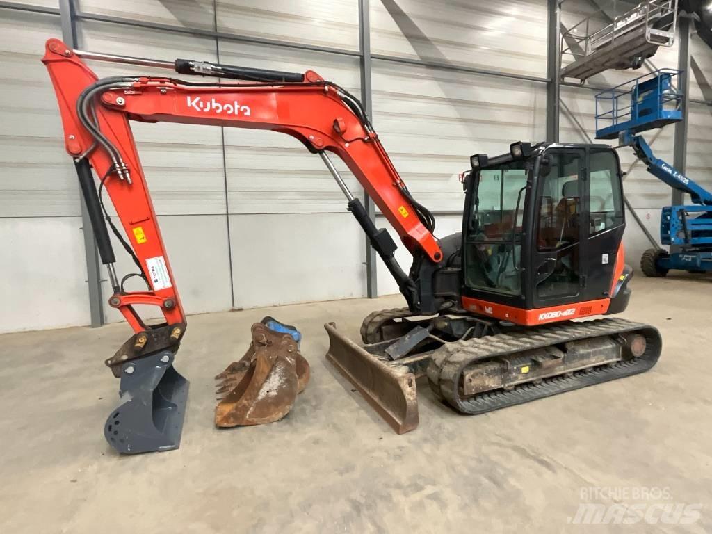 Kubota KX 080-4 A 2 中型挖土機/掘鑿機/挖掘機 7t-12t