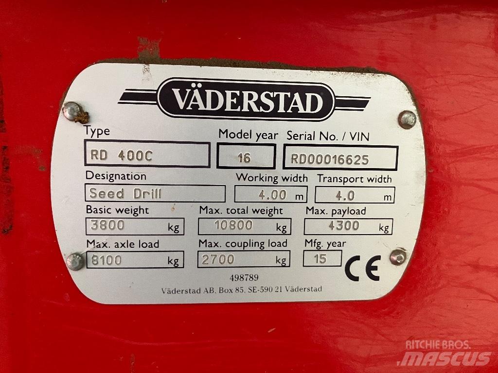 Väderstad Rapid400C 鑽頭