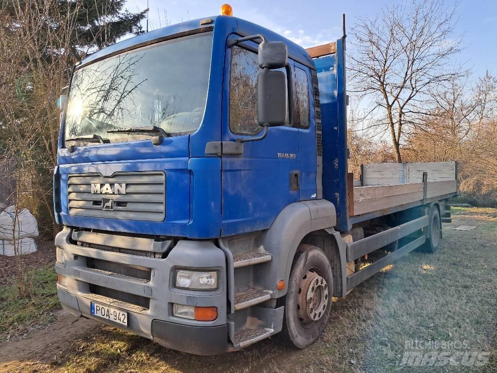 MAN 18.360 FLLC 平板式/側卸式卡車