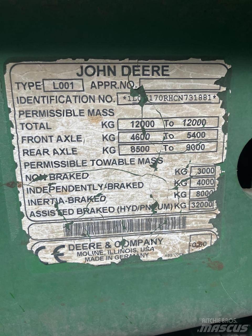 John Deere 6170R 曳引機