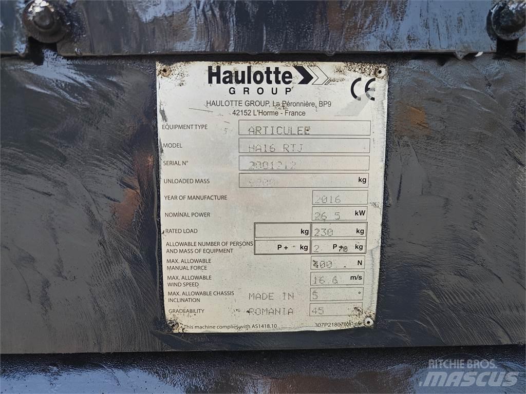 Haulotte HA16RTJ 曲臂高空作業車
