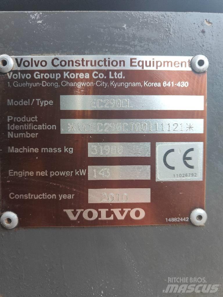 Volvo EC 290 C L 履帶式 挖土機/掘鑿機/挖掘機