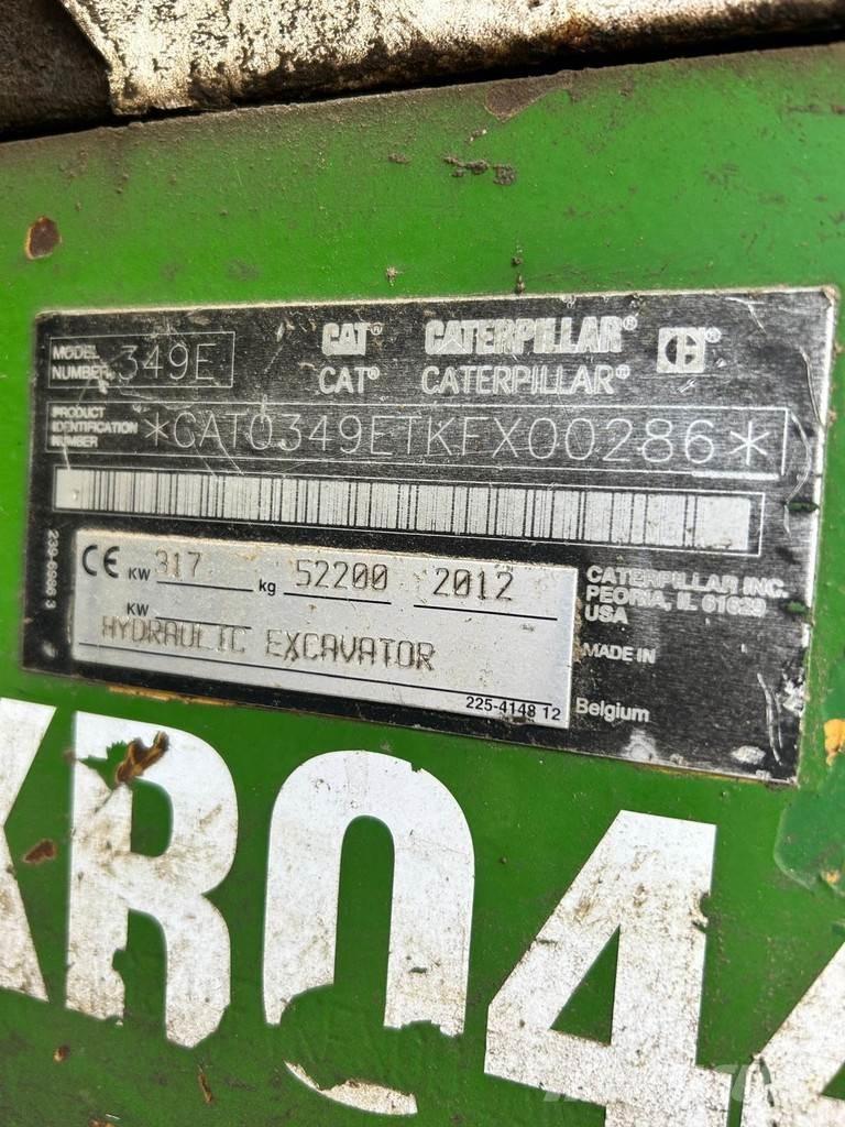 CAT 349EL VG 履帶式 挖土機/掘鑿機/挖掘機