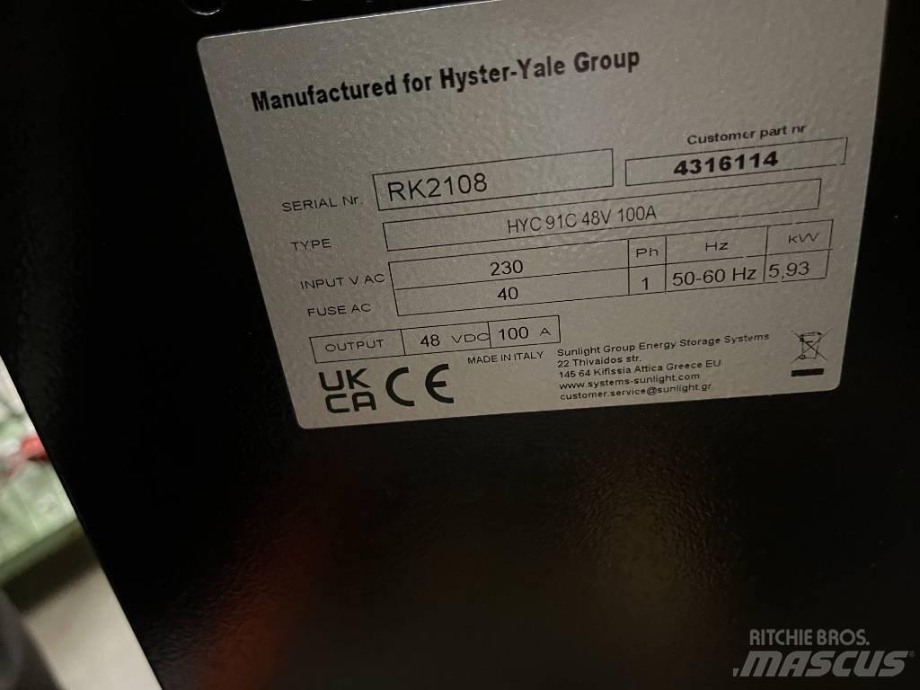 Hyster H91C 充電器；充氣機