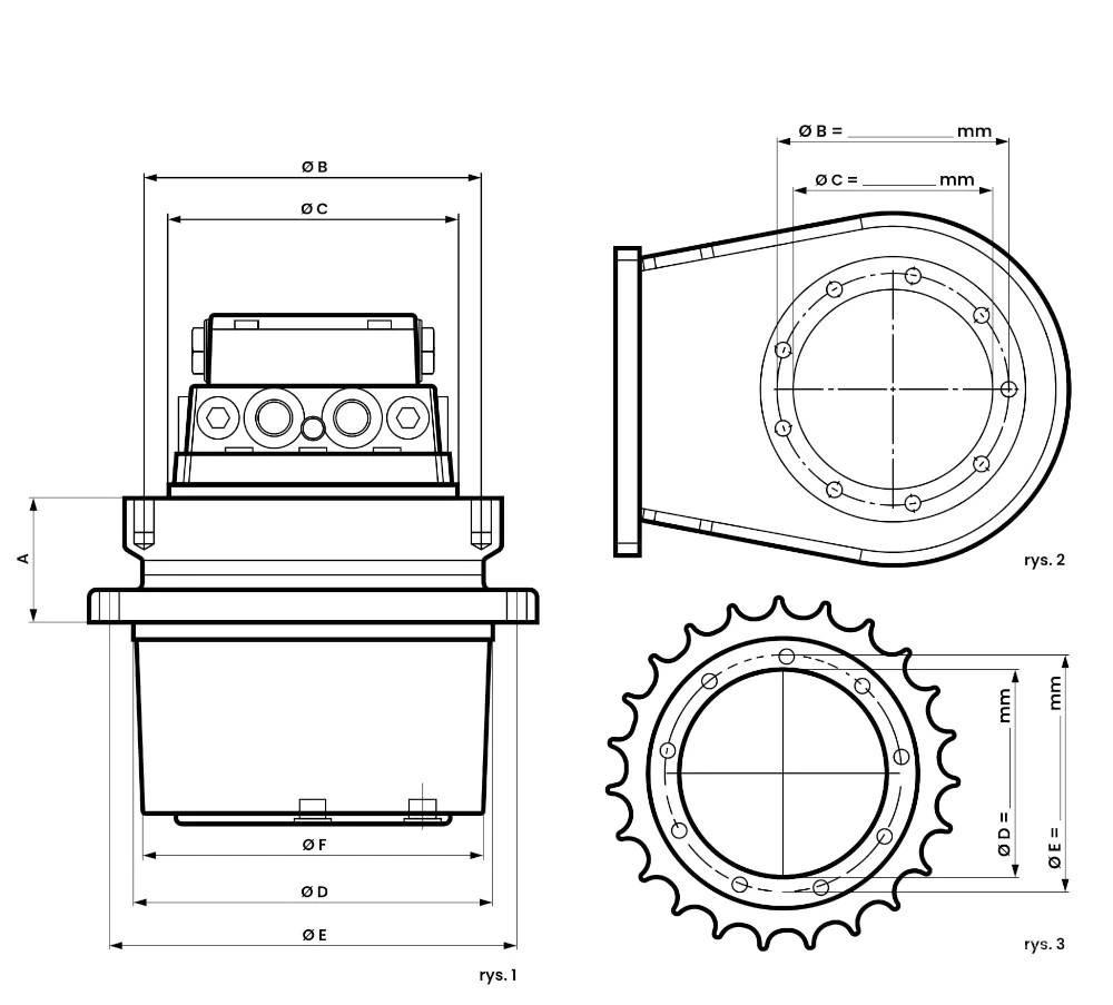 CASE CX 25 傳動裝置