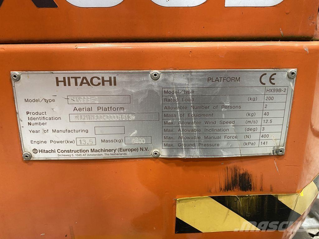 Hitachi HX99B-2 伸縮臂高空作業車