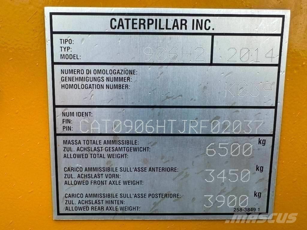 CAT 906 H 2 輪胎式裝載機
