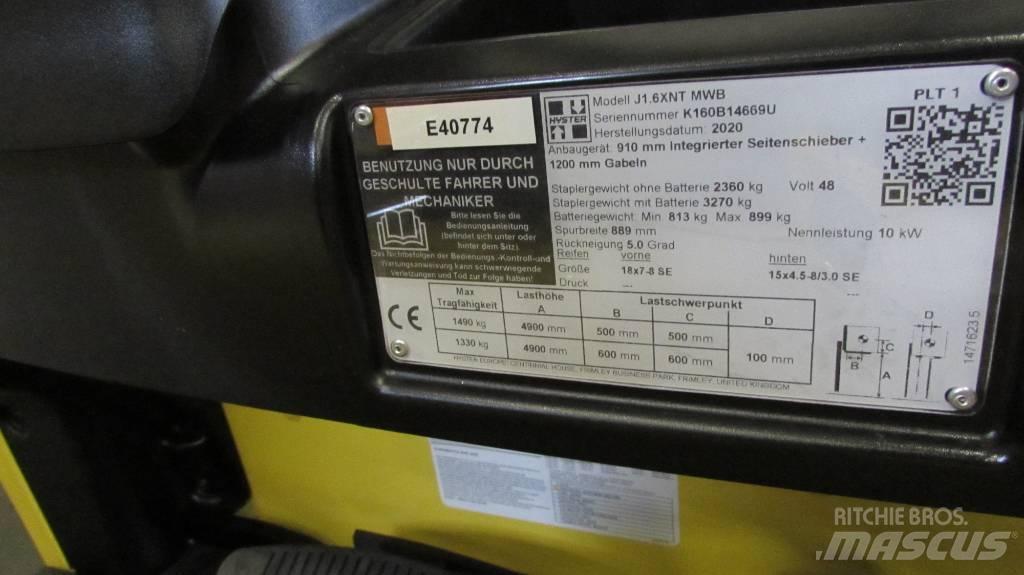 Hyster J1.6XNT MWB 電動堆高機