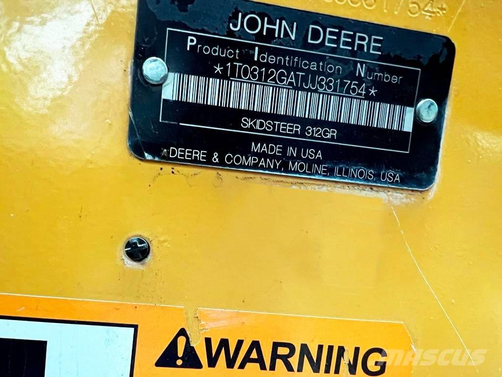 John Deere 312 滑移轉向裝載機