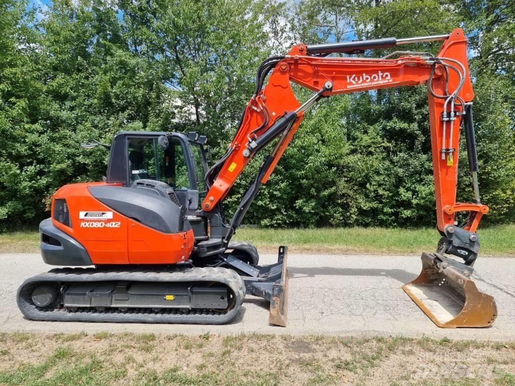 Kubota KX 080-4a2 中型挖土機/掘鑿機/挖掘機 7t-12t