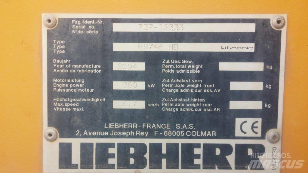 Liebherr R 974 B HD 履帶式 挖土機/掘鑿機/挖掘機