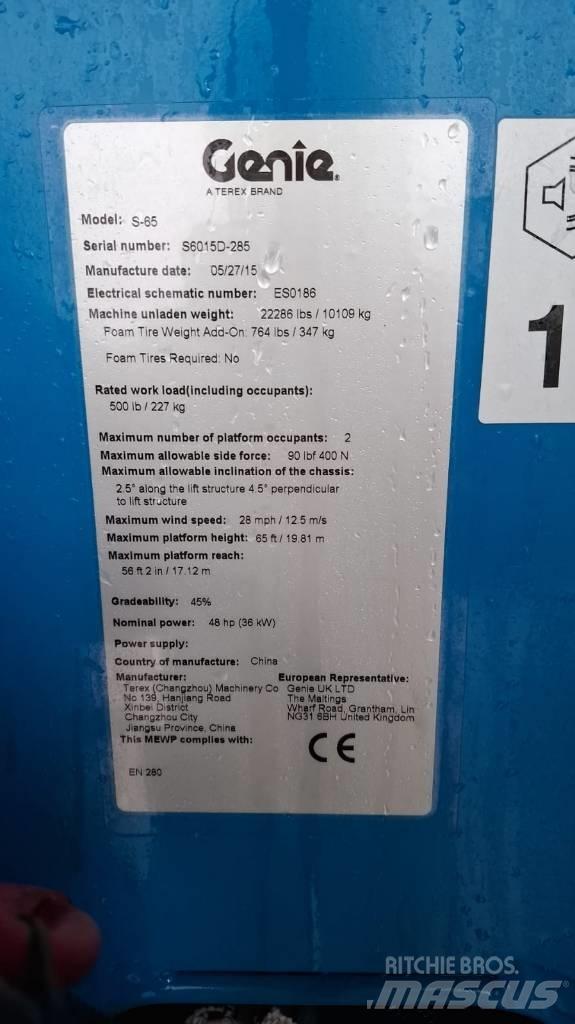 Genie S 65 伸縮臂高空作業車