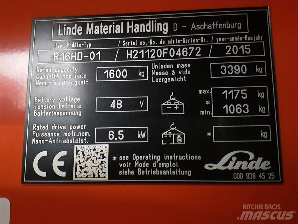 Linde R16HD 前伸式堆高機(叉車)