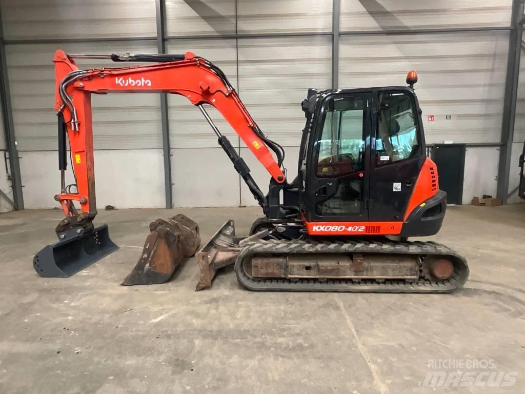 Kubota KX 080-4 A 2 中型挖土機/掘鑿機/挖掘機 7t-12t
