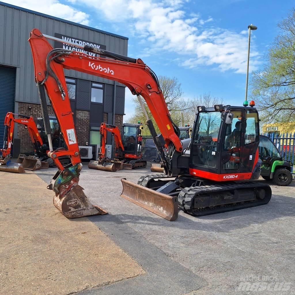 Kubota KX080-4 中型挖土機/掘鑿機/挖掘機 7t-12t