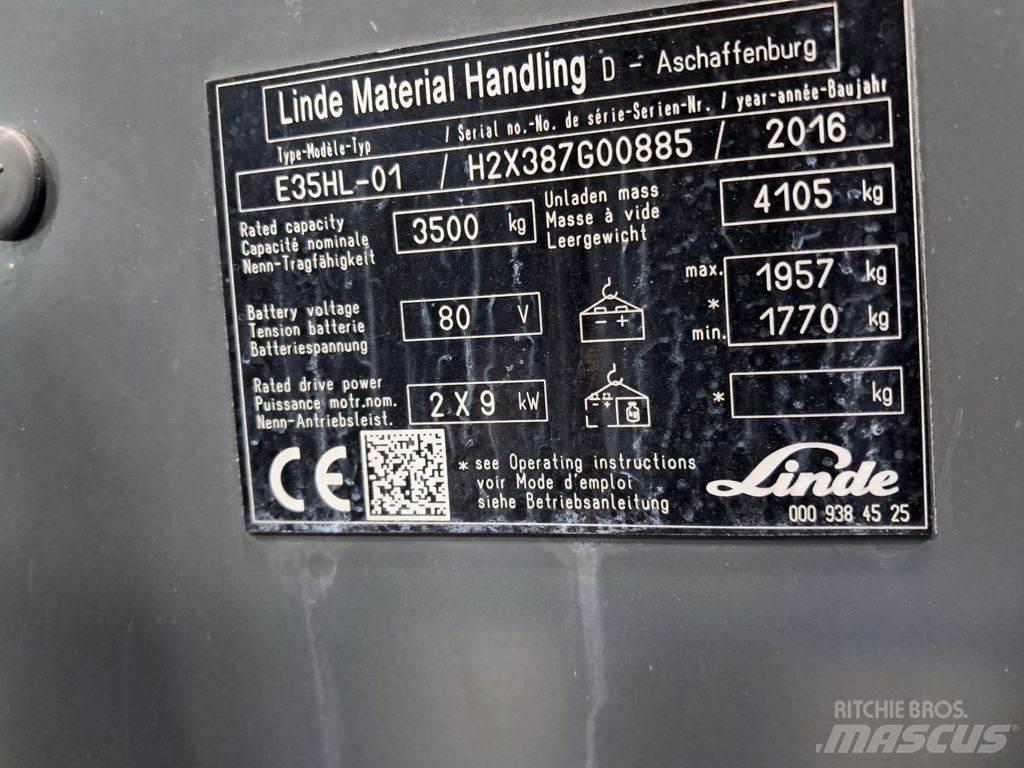Linde E35HL-01 電動堆高機