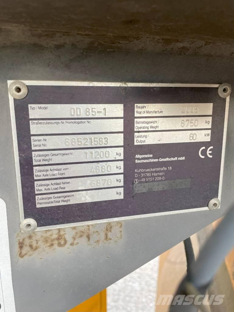 Volvo DD 85 雙輪滾壓機