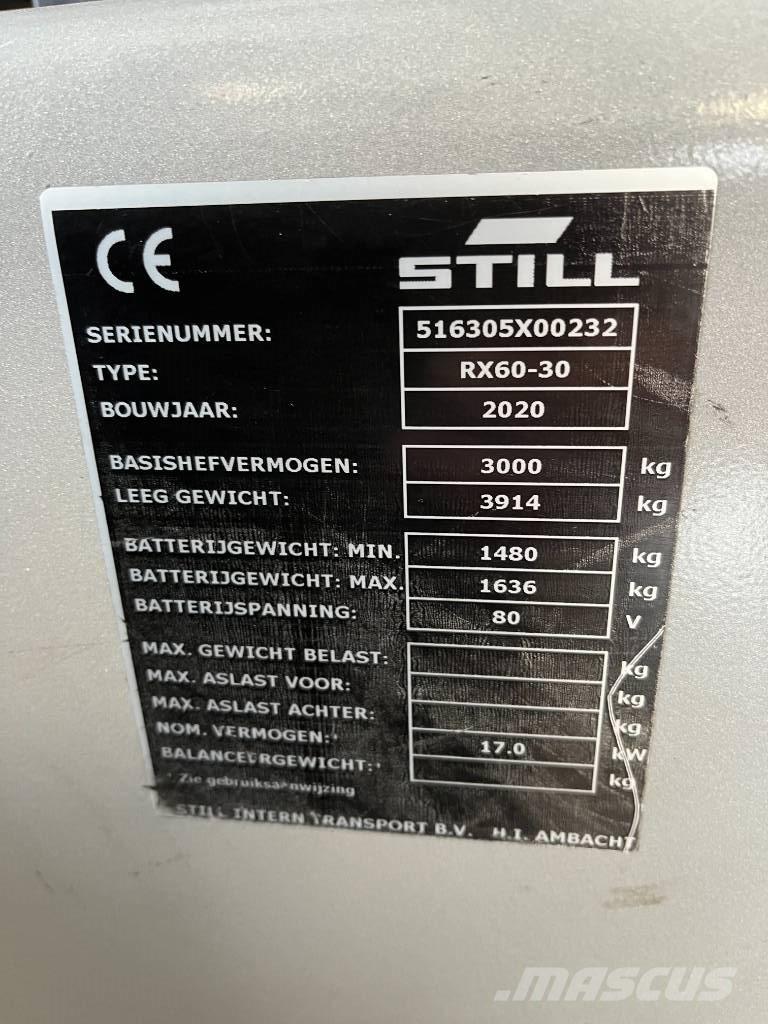 Still RX 60-30 電動堆高機