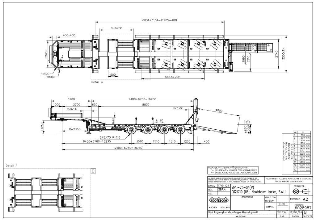 Nooteboom MPL-73-04V 地架式半拖車