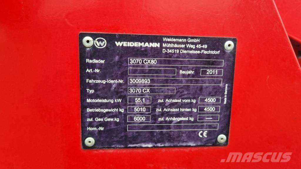 Weidemann 3070CX60 輪胎式裝載機