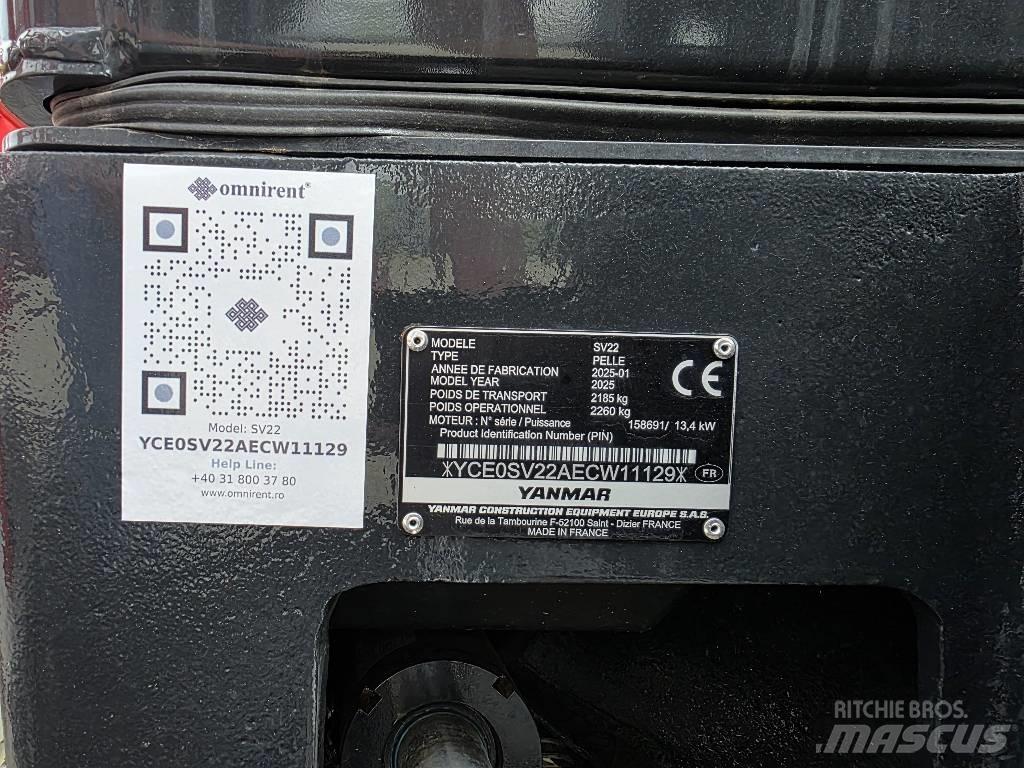 Yanmar SV 22 小型挖土機/掘鑿機<7t(小型挖掘機)